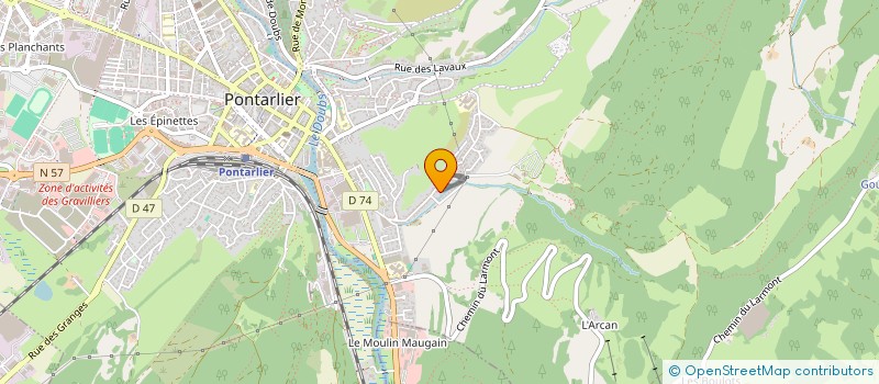 localisation de l'entreprise MADAME SAMANTHA AMORIM DE ALMEIDA à PONTARLIER