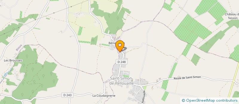 localisation de l'entreprise MADAME SAMANTHA BAUDRY à SAINT-SIMON-DE-PELLOUAILLE