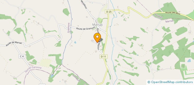 localisation de l'entreprise MADAME SAMANTHA BEGUE  MARSAC