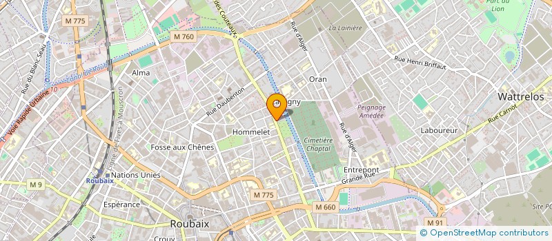 localisation de l'entreprise MADAME SAMANTHA COCHEZ à ROUBAIX