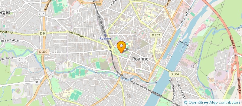 localisation de l'entreprise MADAME SAMANTHA COMBE  ROANNE