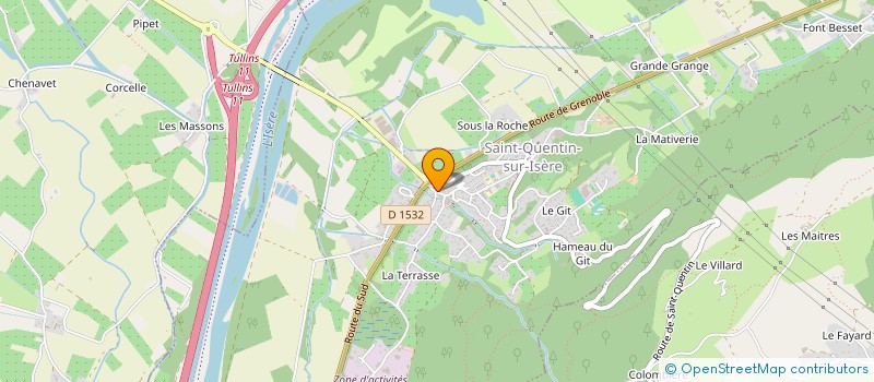 localisation de l'entreprise MADAME SAMANTHA DA SILVA  SAINT-QUENTIN-SUR-ISERE