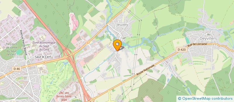 localisation de l'entreprise MADAME SAMANTHA DEVEAUX  JEUXEY