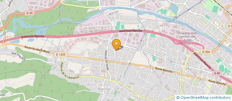 localisation de l'entreprise MADAME SAMANTHA FERREIRA  MARNAZ