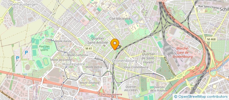 localisation de l'entreprise MADAME SAMANTHA GIRAUD à STRASBOURG