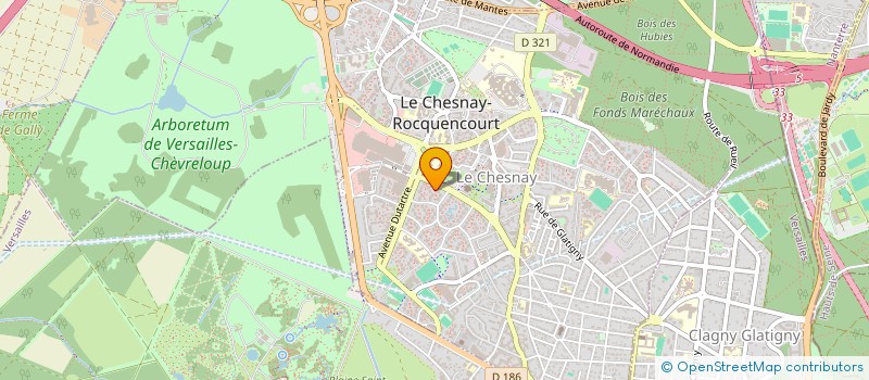 localisation de l'entreprise MADAME SAMANTHA GODART  LE CHESNAY-ROCQUENCOURT