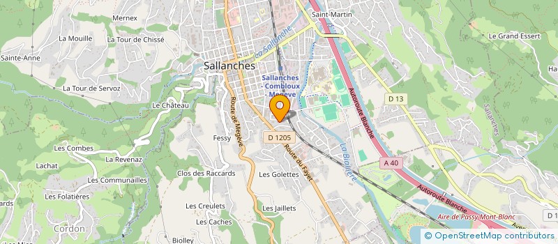 localisation de l'entreprise MADAME SAMANTHA HELY  SALLANCHES