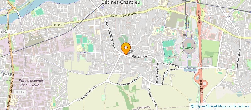 localisation de l'entreprise MADAME SAMANTHA JARDIN  DECINES-CHARPIEU