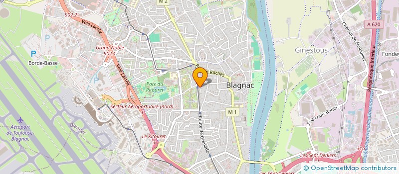 localisation de l'entreprise MADAME SAMANTHA MANASE  BLAGNAC