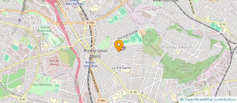 localisation de l'entreprise MADAME SAMANTHA MAURIN à ROSNY-SOUS-BOIS