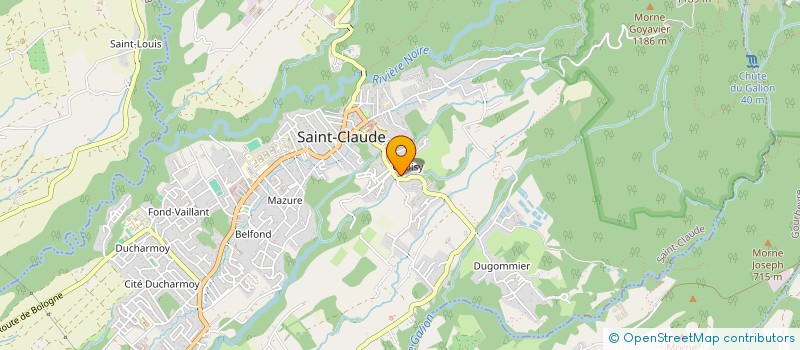 localisation de l'entreprise MADAME SAMANTHA MORVAN à SAINT-CLAUDE