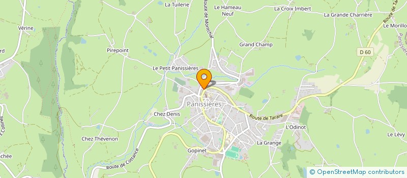 localisation de l'entreprise MADAME SAMANTHA PERCEPIED  PANISSIERES