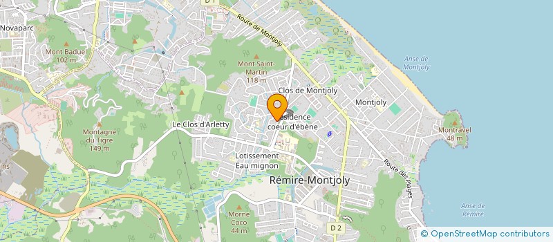 localisation de l'entreprise MADAME SAMANTHA PREVOTEAU à REMIRE-MONTJOLY