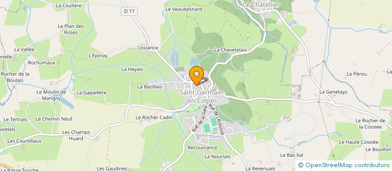 localisation de l'entreprise MADAME SAMANTHA ROUSSIN  SAINT-GERMAIN-EN-COGLES