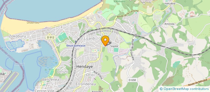 localisation de l'entreprise MADAME SAMANTHA SAMANTHA DUBOIS  HENDAYE