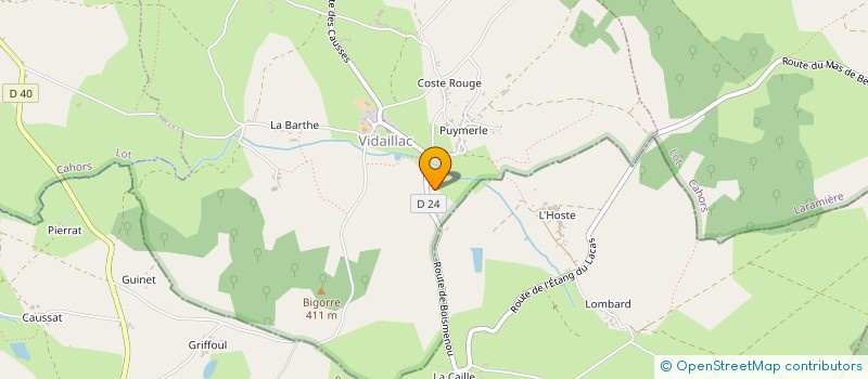 localisation de l'entreprise MADAME SAMANTHA SERRANO GONZALEZ  VIDAILLAC