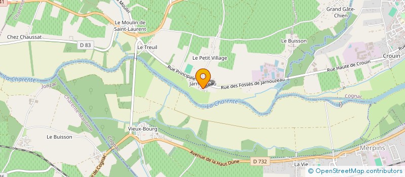 localisation de l'entreprise MADAME SAMANTHA SERREC à SAINT-LAURENT-DE-COGNAC