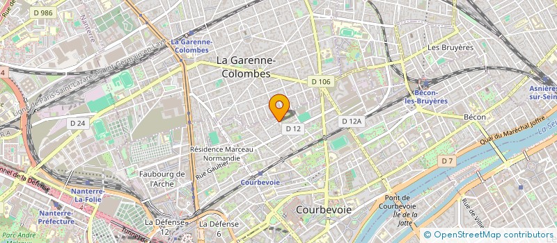 localisation de l'entreprise MADAME SAMANTHA SITBON à COURBEVOIE