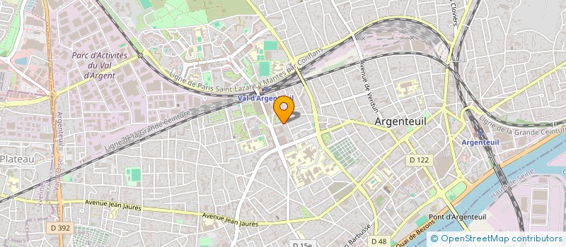 localisation de l'entreprise MADAME SAMANTHA SUBRAMANIAM  ARGENTEUIL