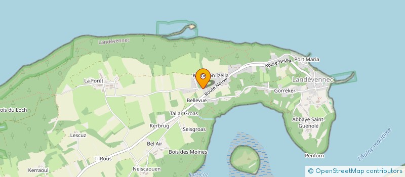 localisation de l'entreprise MADAME SAMANTHA VACHER-DEAN  LANDEVENNEC