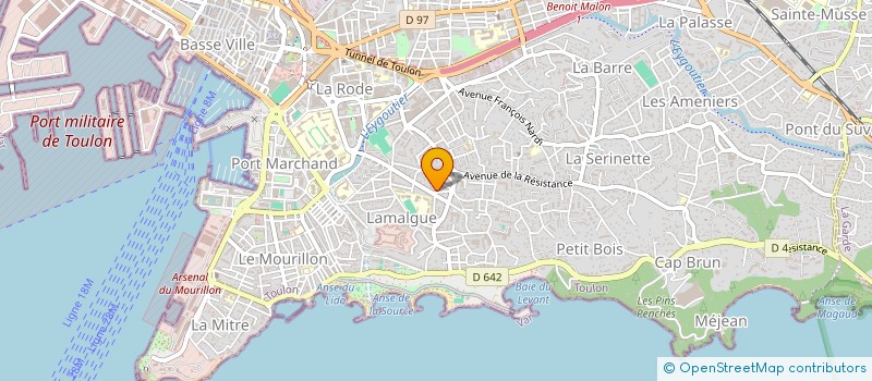 localisation de l'entreprise MADAME SAMANTHA VERMOREL à TOULON
