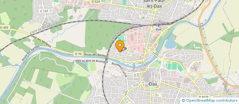 localisation de l'entreprise MADAME SAMARA NUNES DA SILVA  DAX