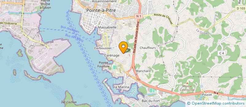 localisation de l'entreprise MADAME SAMARADJA HACHON  LES ABYMES