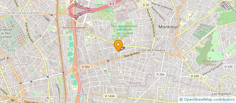localisation de l'entreprise MADAME SAMBA DEMBELE à MONTREUIL
