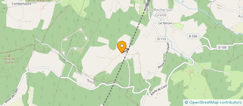 localisation de l'entreprise MADAME SAMEH CHEBEL  LA ROCHE-SUR-GRANE