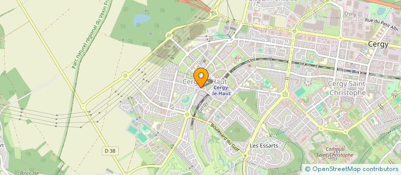 localisation de l'entreprise MADAME SAMENA SNC  CERGY