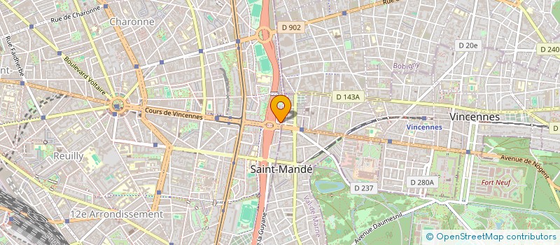 localisation de l'entreprise MADAME SAMIA ALILI  PARIS 20