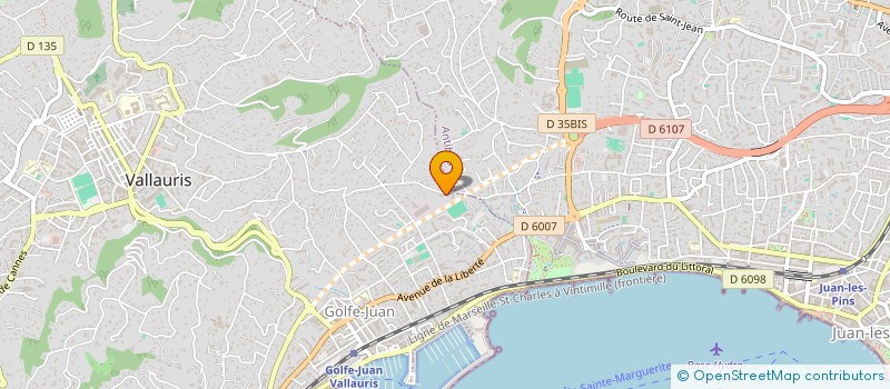 localisation de l'entreprise MADAME SAMIA BEN GHARSALLAH  VALLAURIS