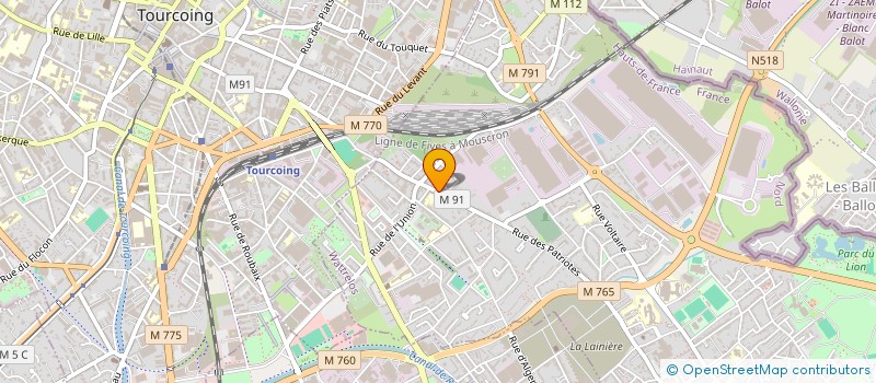 localisation de l'entreprise MADAME SAMIA BENABADJI  WATTRELOS