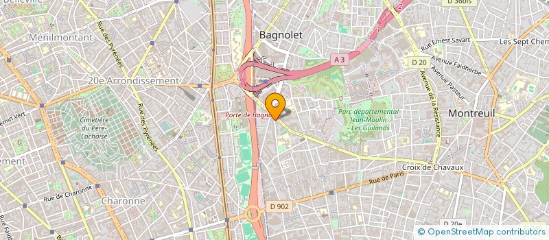 localisation de l'entreprise MADAME SAMIA BENABDALLAH à BAGNOLET