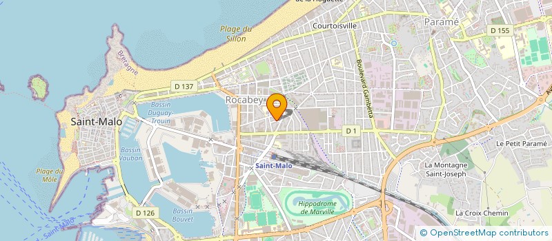 localisation de l'entreprise MADAME SAMIA BENDAR  SAINT-MALO