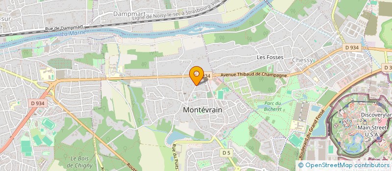 localisation de l'entreprise MADAME SAMIA BENKOLAI  MONTEVRAIN