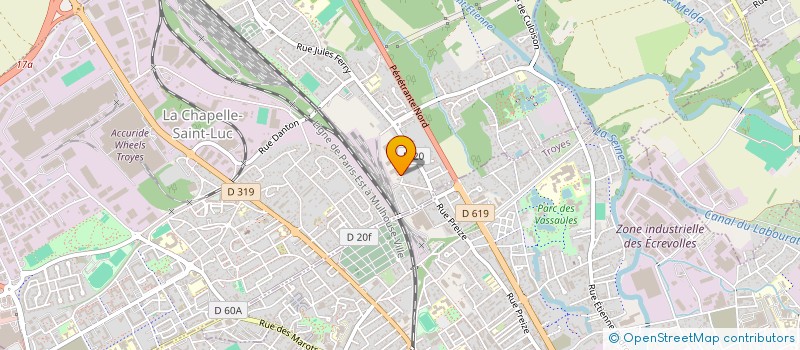 localisation de l'entreprise MADAME SAMIA BENSEMAINE  LA CHAPELLE-SAINT-LUC