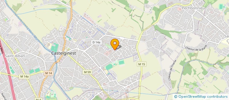 localisation de l'entreprise MADAME SAMIA BOUMENDJEL  CASTELGINEST