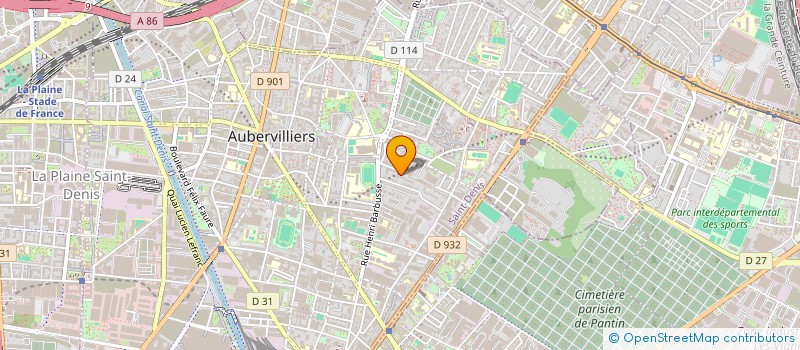 localisation de l'entreprise MADAME SAMIA BOUTARFA  AUBERVILLIERS