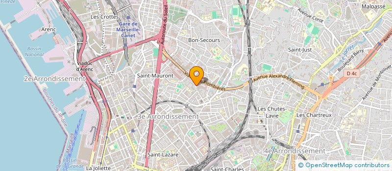 localisation de l'entreprise MADAME SAMIA CHEURFA  MARSEILLE