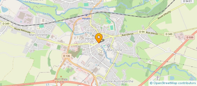 localisation de l'entreprise MADAME SAMIA DHELIN  HESDIN-LA-FORET