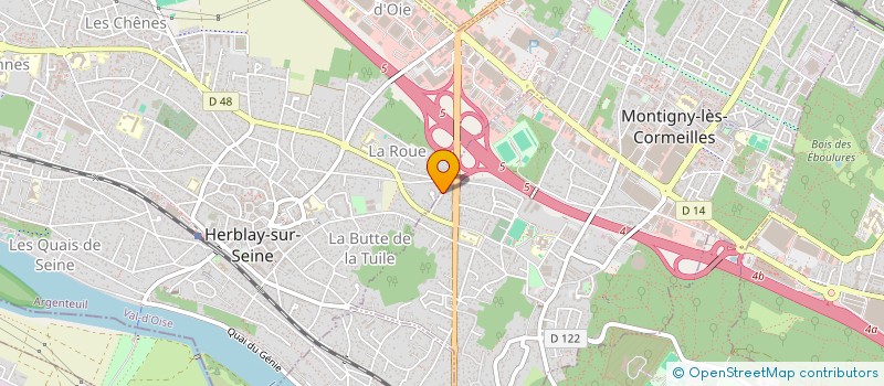 localisation de l'entreprise MADAME SAMIA DJELLAL  HERBLAY-SUR-SEINE