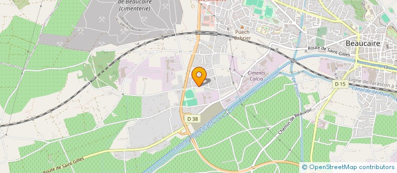 localisation de l'entreprise MADAME SAMIA EL AHMER  BEAUCAIRE