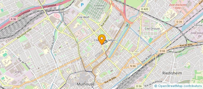 localisation de l'entreprise MADAME SAMIA GAGOU  MULHOUSE