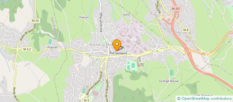 localisation de l'entreprise MADAME SAMIA GRANDJEAN  ROCHE-LA-MOLIERE