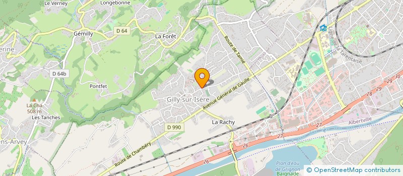 localisation de l'entreprise MADAME SAMIA GROUIEZ  GILLY-SUR-ISERE