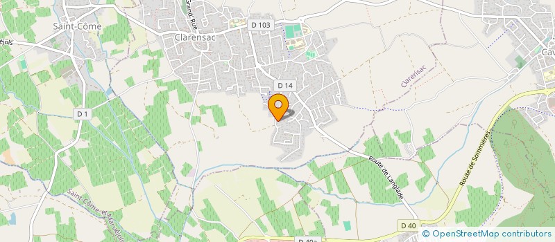 localisation de l'entreprise MADAME SAMIA HADDADENE  CLARENSAC