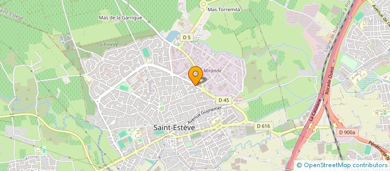 localisation de l'entreprise MADAME SAMIA OUANZAR  SAINT-ESTEVE