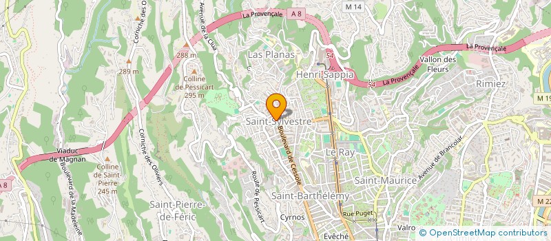 localisation de l'entreprise MADAME SAMIA REKKAB  NICE