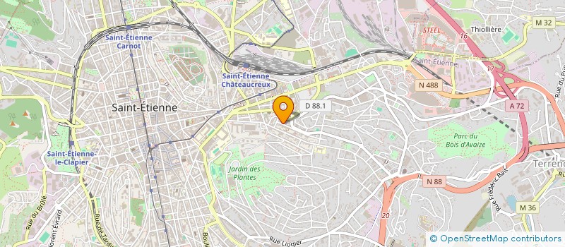 localisation de l'entreprise MADAME SAMIA TIRECHE  SAINT-ETIENNE